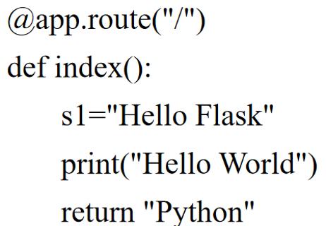 <p>有如右图路由及视图函数，程序运行后，网页显示的内容为？</p>