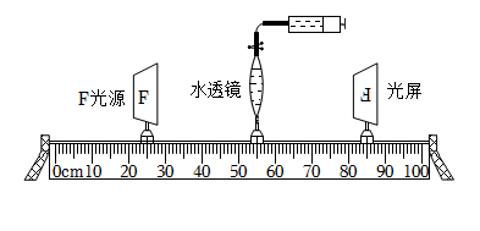 <p>如图为制作的模拟眼球成像及近视、远视的成因装置。该装置中，通过注射器调节向水透镜中注射液体的量，可以调节水透镜的曲度。其中注射器模拟的是</p>
