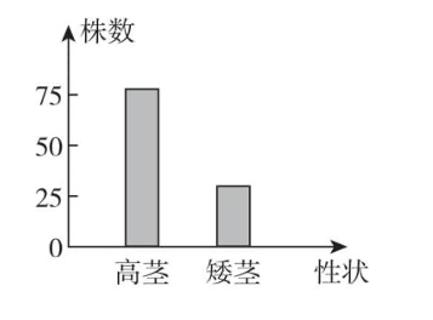 <p><strong>用高茎豌豆作为亲本进行杂交，子代豌豆性状的表现及数量如下图所示。如果用A表示显性基因，a表示隐性基因，以下叙述错误的是(　　)</strong></p>