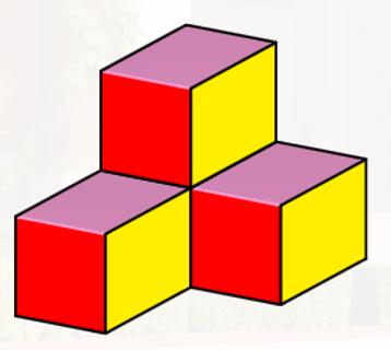 <p>如图是蕊蕊用四块小正方体积木搭成的读书角模型，该几何体的主视图是（      ）</p>