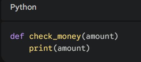 <p>观察下面的函数定义，语法报错的原因是 </p>
