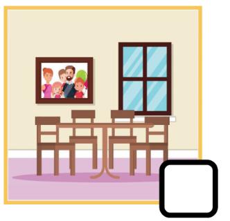 <p>¿Qué parte de casa es? Es el ______.</p>