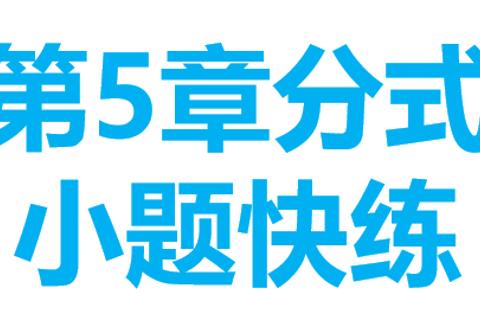 分式复习 小题快练