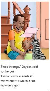 <p>What did Jayden say about the contest?</p>