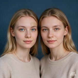 <p>These two girls are sisters, they are ..... </p>