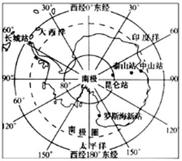 <p>2018年2月7日，中国第五个南极科考站——罗斯海新站正式选址奠基，预计2022年建成。读图完成下面小题。罗斯海新站选址奠基时</p>