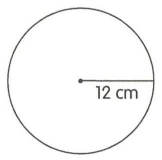 <p>Find the circumference of each circle. (Take = 3.14.)</p>