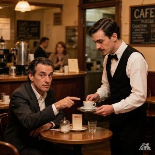 <p>Why is the man receiving coffee? </p>