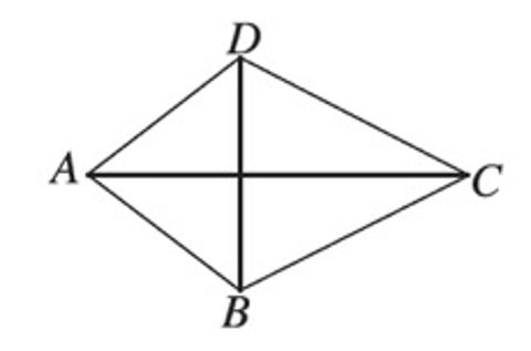 <p>如图,<i>AC</i>垂直平分线段<i>BD</i>,若<i>AB</i>=3 <i>cm</i>,<i>CD</i>=5 <i>cm</i>,则四边形<i>ABCD</i>的周长是( )</p>