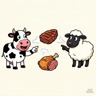 <p>How do we say the names of the meat from these animals? </p>
