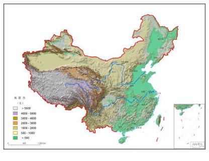 <p>The terrain(地形) of China ascends from west to east like four steps of a staircase.  </p>