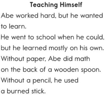 <p>What can we learn about Abe from the text?</p>
