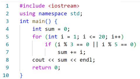 <p>执行以下 C&#43;&#43; 语言程序后&#xff0c;输出结果是 ()。</p>