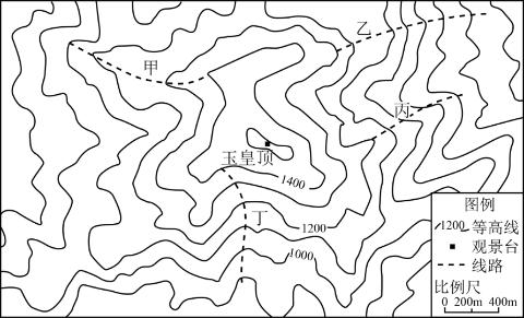 <p>某中学组织学生到泰山进行“自然考察与遗产保护”研学活动。泰山是中国首个自然与文化双重遗产&#xff0c;位于山谷处的十八盘是泰山昼山盘路中最险要的一段。读“泰山局部等高线地形图”&#xff08;图&#xff09;&#xff0c;完成下面小题。<strong>【地理研学与等高线地形图主题】</strong><span data-tex=""> </span>     玉皇顶观景台的海拔可能是&#xff08;   &#xff09; </p>