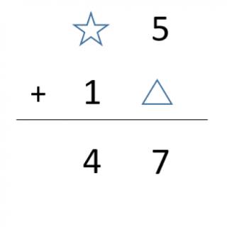 三角形所代表的数是？