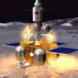 嫦娥三号着陆器向下喷气获得反推力，以较小速度向月面匀速降落。着陆器匀速降落时，重力与反推力