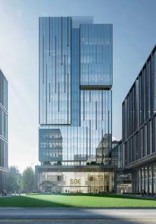 <p>下图为经济学院新大楼。新大楼于______正式启新，预示着经济学院公共设施将进一步改善，治学环境将得到显著提升。</p>