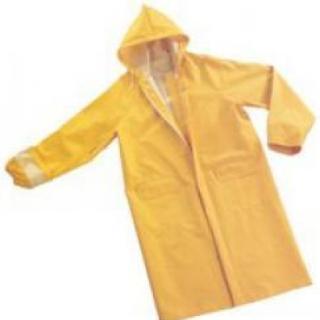 The raincoat is made of ____