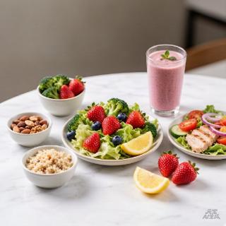 <p>The food shown here is for a healthy life. It is _____ food. </p>