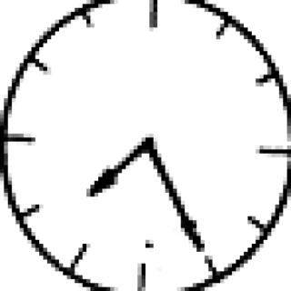 从平面镜内看到的<span>钟面上的指针位置</span>如图所示，此时时间是