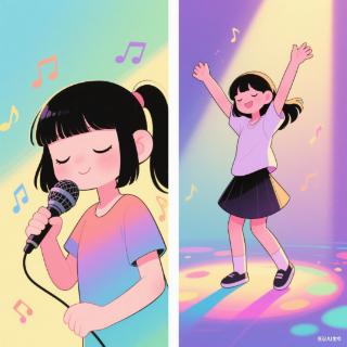 <p>她喜欢唱歌&#xff0c;____________。</p>