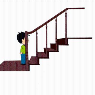 我在楼上等着他，他很快就（ ）了。