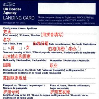 以下哪个选项不是入境必要文件