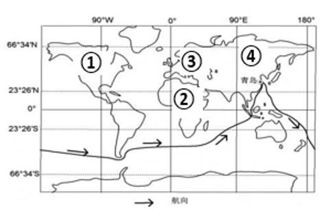 <p>我国帆船手驾驶“青岛号” 帆船，实现了中国人首次单人不间断环球航海的壮举。 读航程示意图完成下面小题。“青岛号”帆船环球航海先后经过的大洋是（ ）  </p>