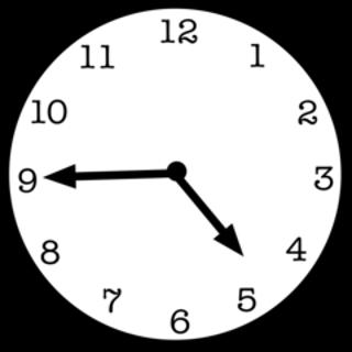 <p>- When do you eat dinner? - I eat dinner at quarter _____ five.</p>