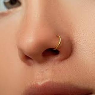 <p>There is a ring piercing her ( )</p>