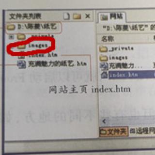 <br>建立网站后，实际上创建了一个网站文件夹，其中images用来保存什么？