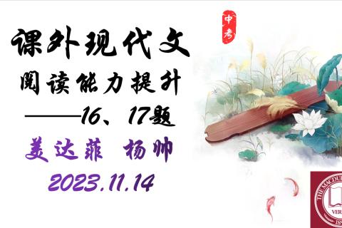 阅读概括赏析专题考
