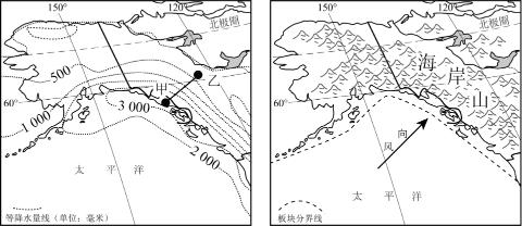 <p>读图&#xff0c;完成下面小题。<span data-tex=""> </span>甲地到乙地降水量变化趋势为&#xff08;<strong> </strong>  &#xff09;</p>
