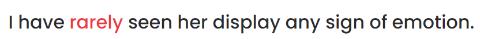 <p>Which one is <i>not </i>the paraphrase of &#34;<strong><u>rarely</u></strong>&#34;? </p>