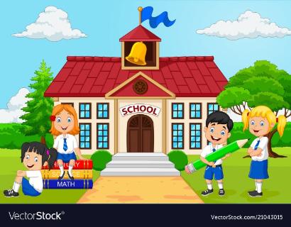 <p>A school is a place where I can...</p>