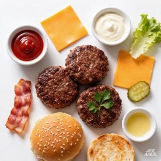 <p>The food shown on the picture is to make a hamburger. They are __________ for a hamburger. </p>