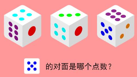 <p>一个骰子&#xff0c;从3个不同角度看过去的点数如图所示&#xff0c;请问5的对面是什么点数&#xff1f;<span data-tex=""> </span></p>