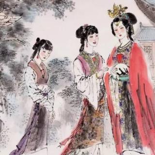 “.一双丹凤三角眼，两弯柳叶吊梢眉，粉面含春威不露，丹唇未启笑先闻。”描写的是谁的外貌？