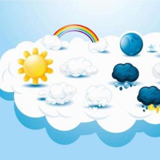 It`s cloudy.