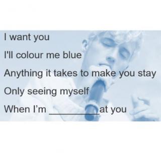 The blank of this lyric is?