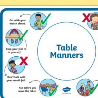 table manners的意思是？