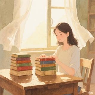 <p>What is the girl doing in the picture?</p>