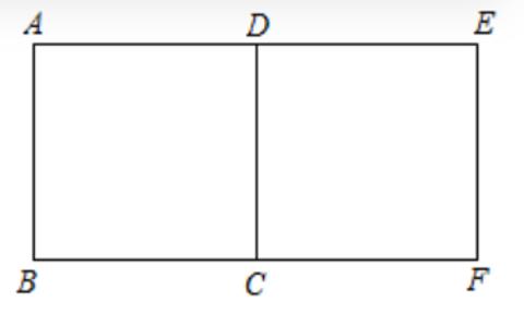 <p>如图，正方形ABCD旋转后能与正方形CDEF重合，那么点A，B，C，D中，可以作为旋转中心的有______个．</p>