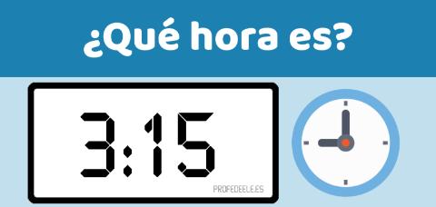 <p><strong>¿Qué hora es?</strong></p>