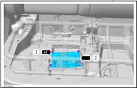 <p>As shown in the figure, where is the VCU of the AVATR 07 ASE EV located on the vehicle?<span data-tex=""> </span></p>