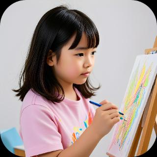 <p>我能完成我的画。</p>