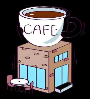 <p>This coffee shop is too small.</p>