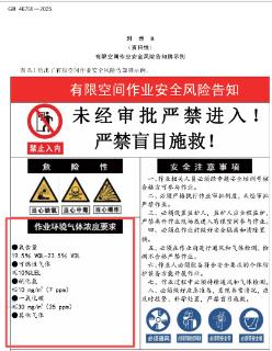 <p>有限空间作业环境气体浓度检测数据：氧含量20%VOL、硫化氢浓度3ppm、一氧化碳浓度26ppm；根据GB46768-2025有限空间作业安全技术规范判断，作业人员可以进入有限空间作业。</p>