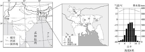 <p><strong>孟加拉国的帕德玛大桥由中国承建&#xff0c;被誉为“梦想之桥”。图是孟加拉国略图和达卡气候资料&#xff0c;读图完成下面小题。</strong><span data-tex=""> </span>建设过程中&#xff0c;高温和水汽严重影响钢结构的油漆喷涂质量。帕德玛大桥喷漆施工最佳时间是什么时候&#xff1f;</p>