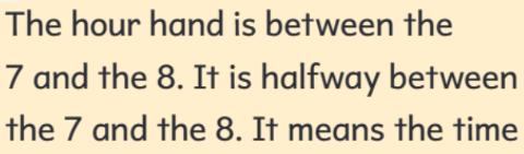 <p>According to the statement, which option is the correct time?</p>